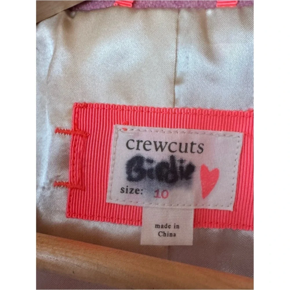 Crewcuts Pea Coat Double-Breasted Pink Wool-Blend Girls Size 10 Cute Dressy